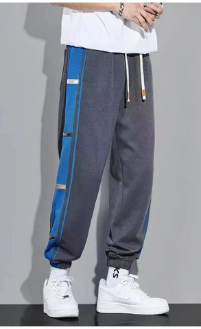 Hop Joggers Men Letter Ribbons Cargo Pants Pockets