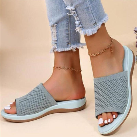 Women Shoe Slip On Breathable Sandals Ladies Slipper Elegant-BS00867-Veeddydropshipping