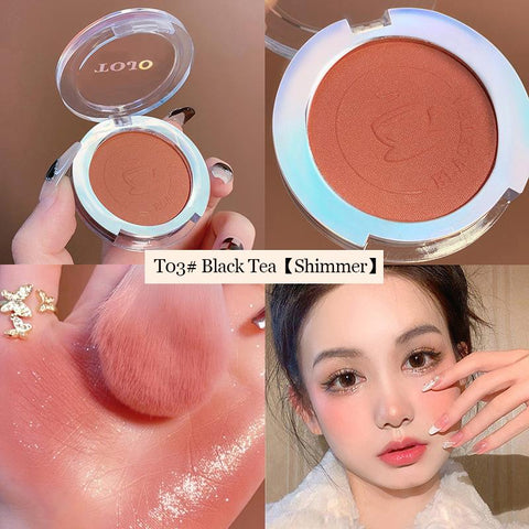 Shimmer Blush Powder Palette Cheek Rouge Makeup-BH00719-Veeddydropshipping