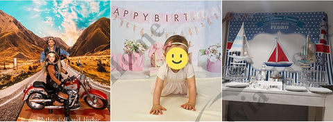 Customized photography background for birthday party banner-CE00461-Veeddydropshipping