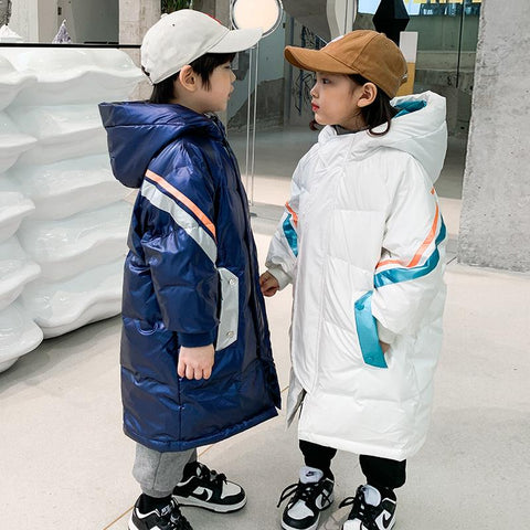 Kids Winter Girls Boys Waterproof Hooded Jackets-TB01032-Veeddydropshipping
