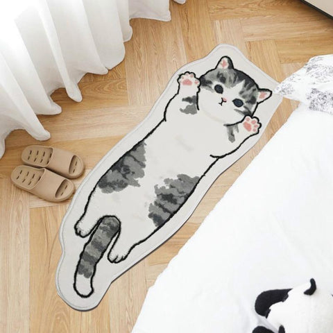 Long Carpet Kawaii Cat Pattern Rug Soft Floor Mat-HA00482-Veeddydropshipping