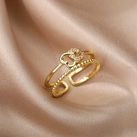 Lucky Eye Rings For Women Opening Adjustable Stainless Steel Ring -JW01392-Veeddydropshipping