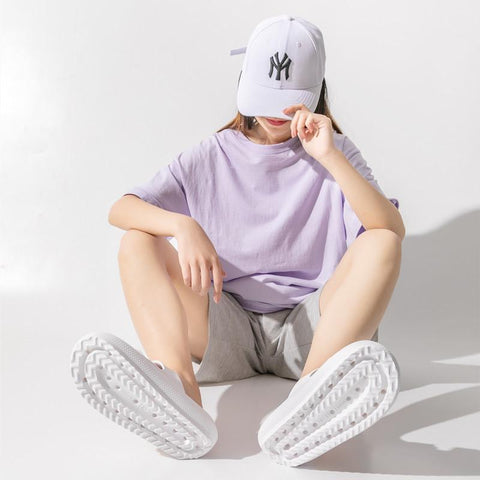 Buckle Fashion Slippers Indoor Slides Bathroom Shoes-BS01253-Veeddydropshipping