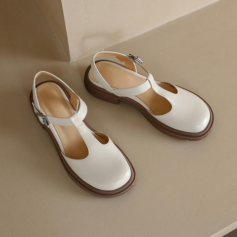 Toe Chunky Heel Women Sandals Women Mary Janes Split-BS00875-Veeddydropshipping