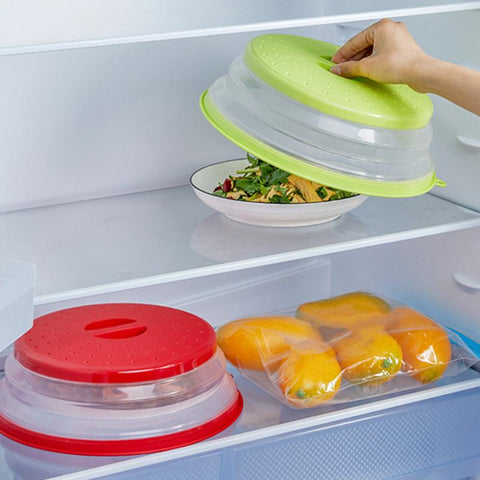 Vented Collapsible Microwave Proof Food Plate Cover-HA01144-Veeddydropshipping