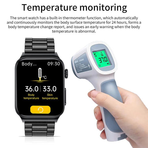 2023 New Blood Glucose Monitor Health Smart Watch Men ECG+PPG Blood-CE00532-Veeddydropshipping