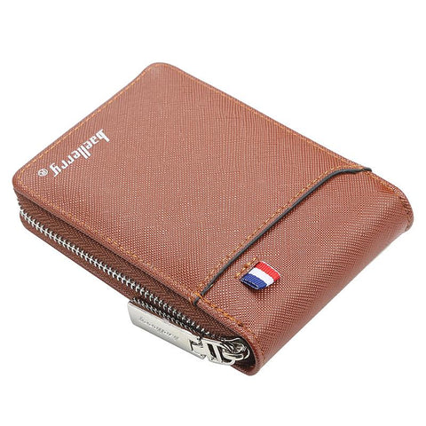 Small Multifunctional Hand Card Holder PU Business Zipper Purse-BS00182-Veeddydropshipping