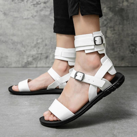 Leather Casual Shoes Breathable Beach Sandals Outdoor-BS01489-Veeddydropshipping