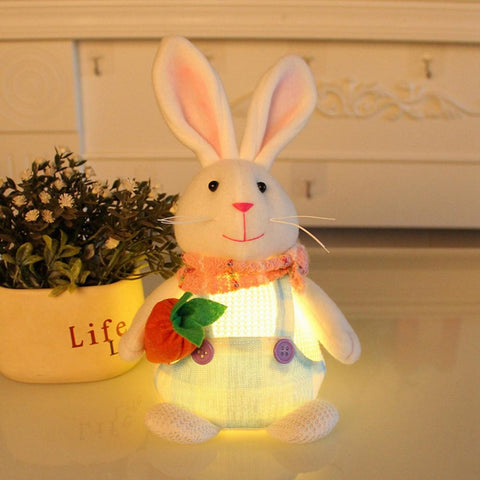 Glowing LED Light Gnome Doll Bunny Ears Faceless Dol-HA00303-Veeddydropshipping