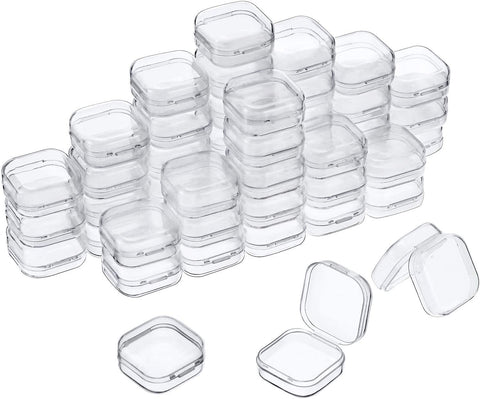 Small Boxes Square Transparent Plastic Box Jewelry -JW01675-Veeddydropshipping