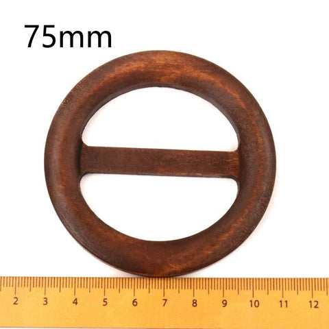 Round Shape Garniture Handmade Wooden Crafts Belt-HA00103-Veeddydropshipping