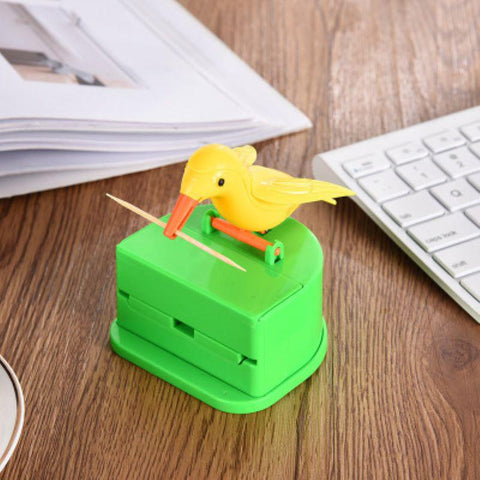 Cute Little Bird Toothpick Container Automatic Toothpick-HA00819-Veeddydropshipping