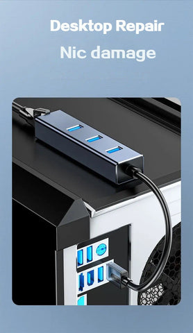 Type-C USB C 3.0 HUB 1000Mbps 3 Ports-CO00112-Veeddydropshipping