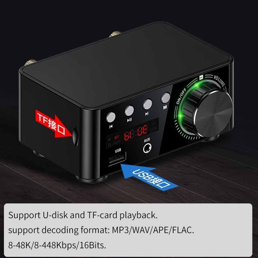 Mini Audio Bluetooth 5.0  Home Audio Amplifier-Veeddydropshipping