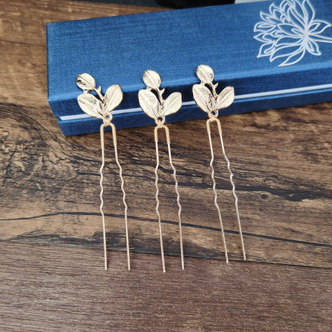 3PCS Women Crystal Hairpins Metal Barrette Clip Wedding -JW00534-Veeddydropshipping