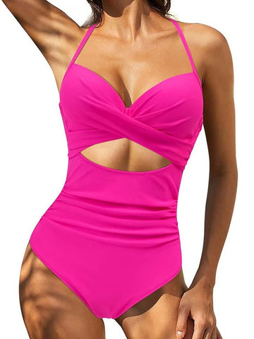 Sexy Push Up One-piece Swimsuits for Women Plus Size Swimwear Bodysuits -OS00007-Veeddydropshipping