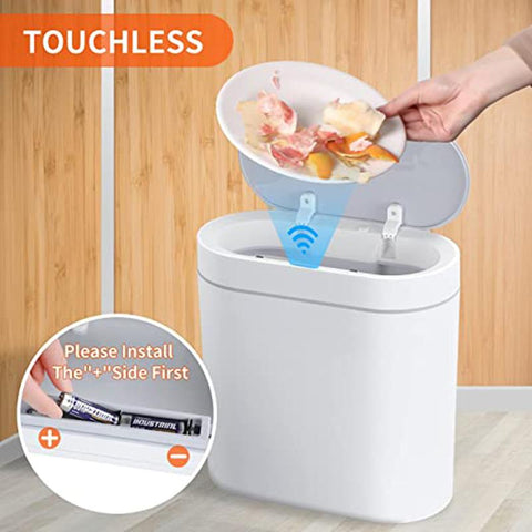 Bathroom Smart Trash Can Electronic Automatic Waste-HA01085-Veeddydropshipping