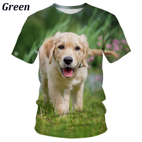 Retriever Theme Short Sleeve T-shirt for-MF00167-Veeddydropshipping