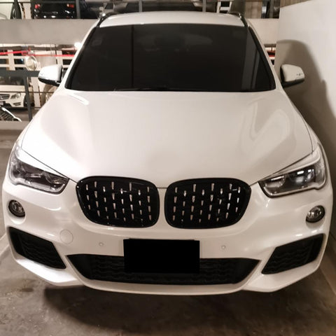 Auto Car Accessories For BMW X1 F48 2016-2019 Front Grille Middle-AM00088-Veeddydropshipping