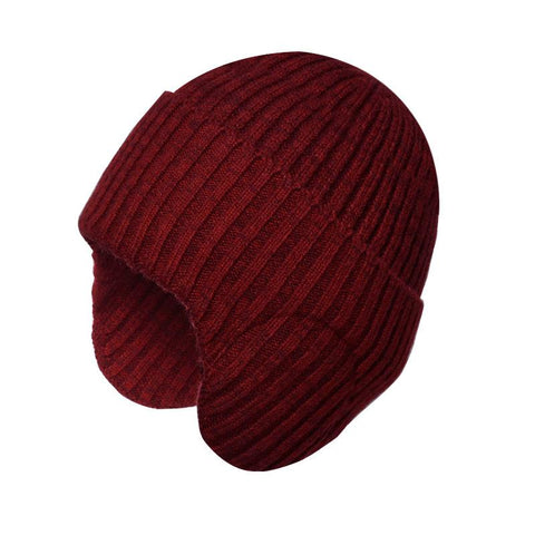 Solid Color Knitted Beanies Hat For Male Warm-MF00961-Veeddydropshipping