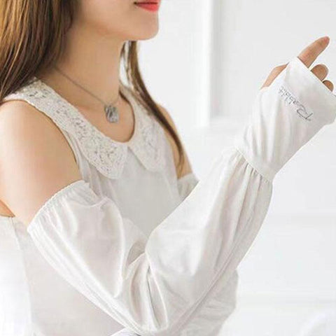 Sunscreen Long Length Ice Silk Sleeve-WF01218-Veeddydropshipping