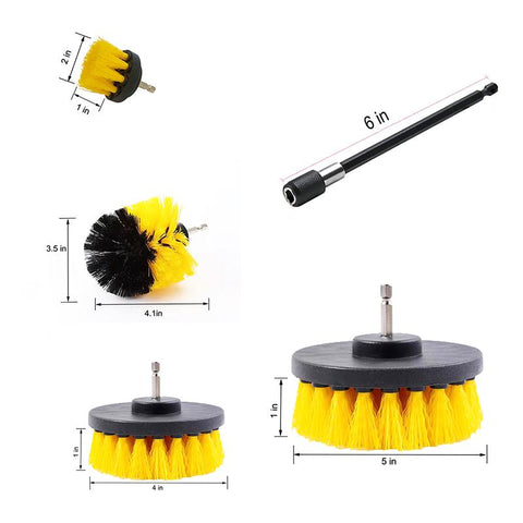 Drill Brush Attachment Set Power Scrubber Wash Cleaning-AM00357-Veeddydropshipping