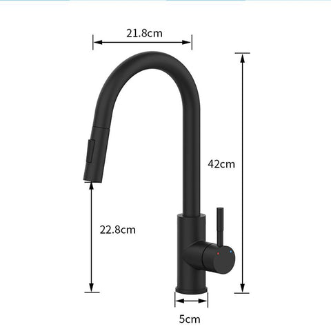 Kitchen Faucet  Surface Hot and Cold Water-TI00608-Veeddydropshipping