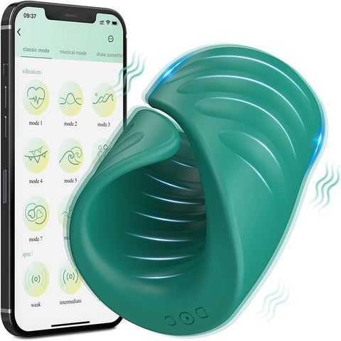 Bluetooth Penis Vibrator for Men Penis Delay Trainer Sex Machine Glans Massager -BH01284-Veeddydropshipping