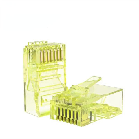100PCS RJ45 Ethernet Cables Module Plug Network Connector RJ-45 Crystal Heads Cat5-CE00136-Veeddydropshipping