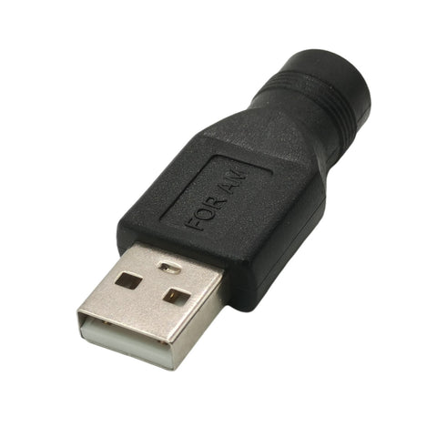 1pcs DC Connector 5.5*2.1/5.5x2.1mm Female Socket jack to USB 2.0 Male Plug -CE00185-Veeddydropshipping