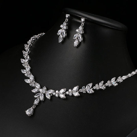 Jewelry Sets  Accessories Cubic Zircon Stud Earrings -JW00205-Veeddydropshipping