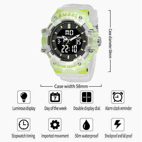 Watch for Man Waterproof Sports Display Wristwatch -JW00814-Veeddydropshipping