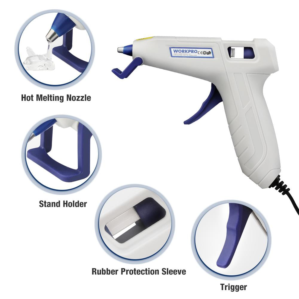 Corded Glue Gun with 20pcs glue sticks-TI00030-Veeddydropshipping