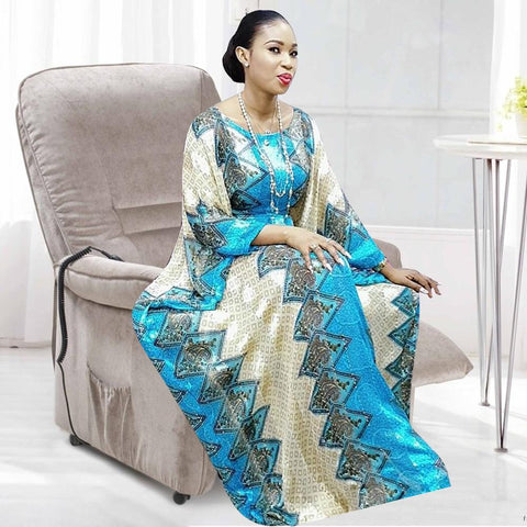 African Maxi Dresses For Women-WF01517-Veeddydropshipping
