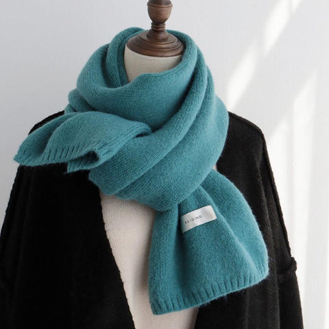 female version knitted wool scarf-WF01240-Veeddydropshipping