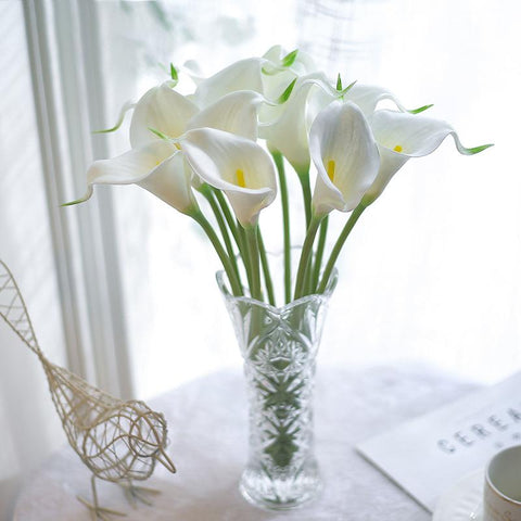 Real Touch Artificial Flowers Calla Bouquet-HA00767-Veeddydropshipping