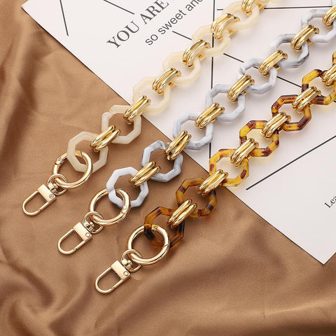 Bag Accessories Colourful Women&#39;s Resin Chain chain of bags-BS00688-Veeddydropshipping