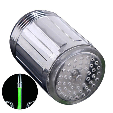 LED Temperature Sensitive 3-Color Light-up Faucet Kitchen Bathroom -CE00601-Veeddydropshipping