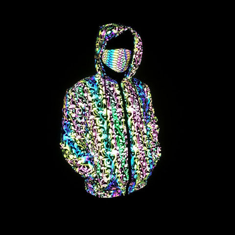 Reflect Light Workout Coats Techwear Harajuku Night-MF01138-Veeddydropshipping