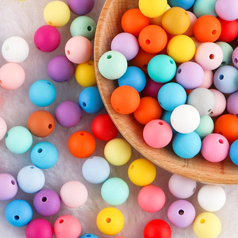 Silicone Beads 50Pcs Beads For Jewelry Making -JW01473-Veeddydropshipping