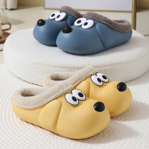 Warm Slippers Soft Waterproof EVA Plush Slippers Men-BS01136-Veeddydropshipping