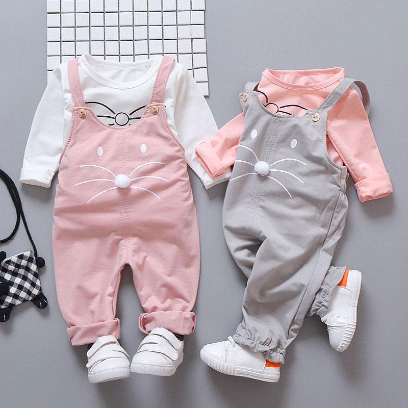 Spring newborn baby girls clothes sets fashion suit T-shirt + pants-TB00730-Veeddydropshipping