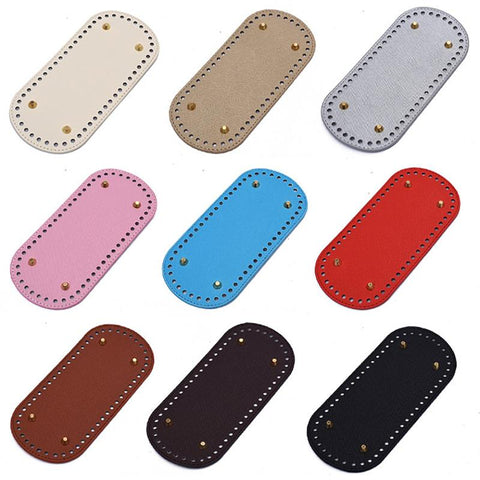 Bag PU leather Bag Base Handmade Bottom With Holes Diy-BS00768-Veeddydropshipping