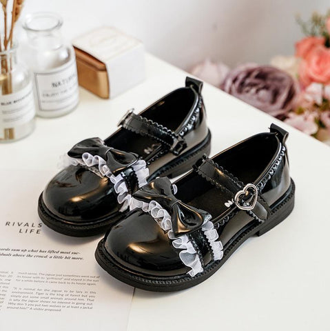 Children Performance Mary Janes Lace Lolita Fashion Girls-TB00110-Veeddydropshipping