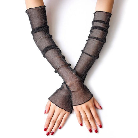 Women Arm Sleeve Sunscreen Gloves-WF01144-Veeddydropshipping