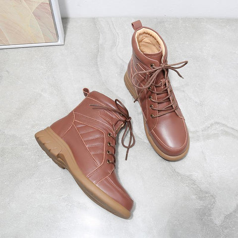 plus size booties women&#39;s spring and autumn shoes-BS01042-Veeddydropshipping