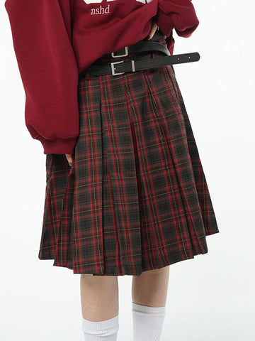 Women A-line High Waist Short Skirt-WF00429-Veeddydropshipping