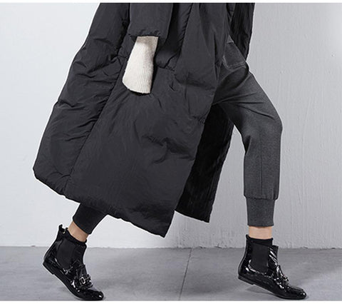 Winter Womens Oversized Hooded Parkas Coats-Veeddydropshipping
