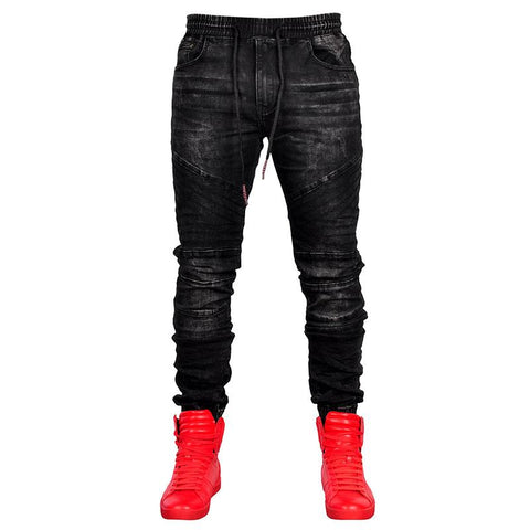 Summer New Jeans Elastic Elastic Waist Harem-Veeddydropshipping